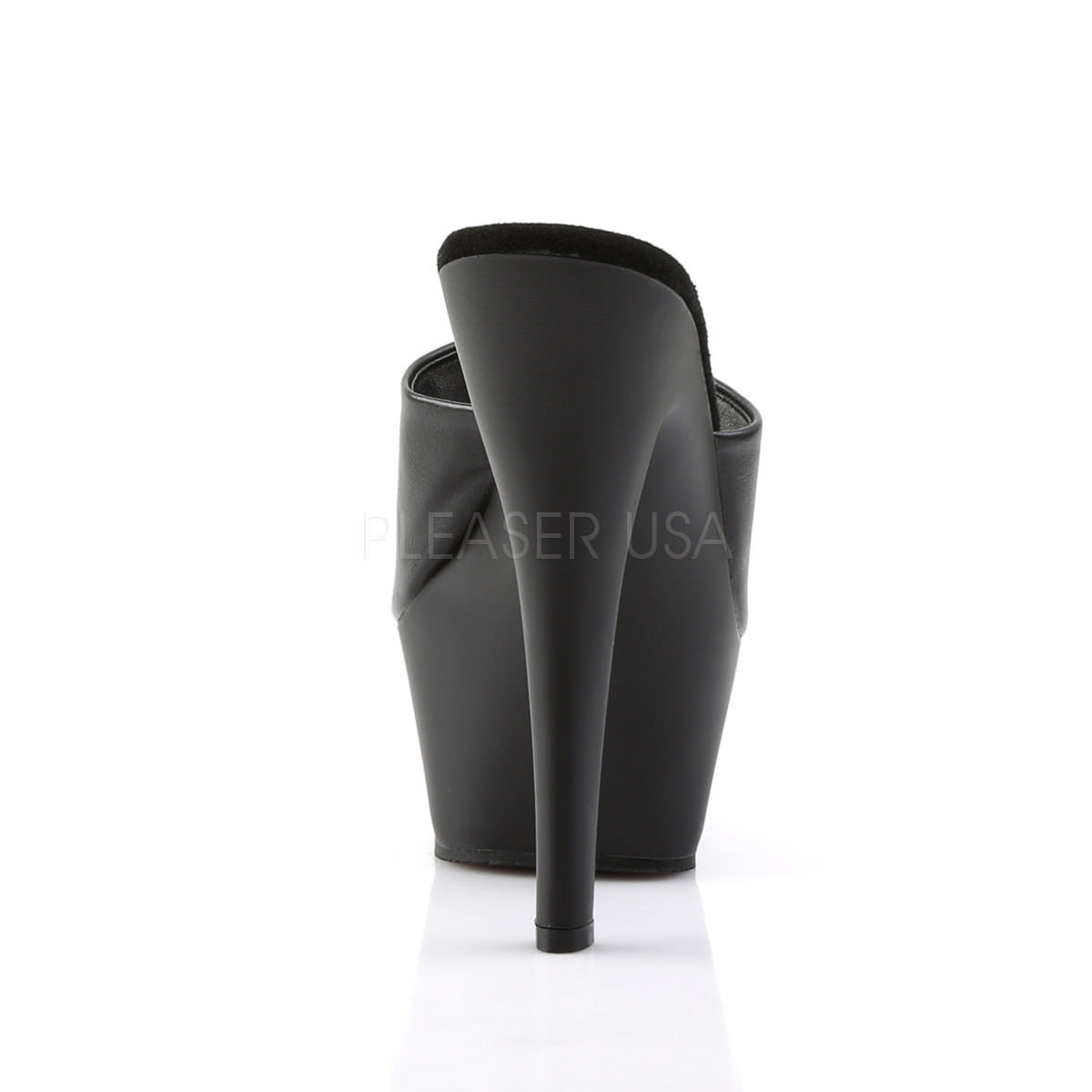 6 Inch Heel KISS-201 Black Pu