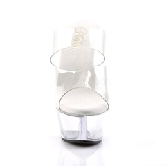 PLEASER KISS-202 Clear Platform Sandals - Shoecup.com - 2