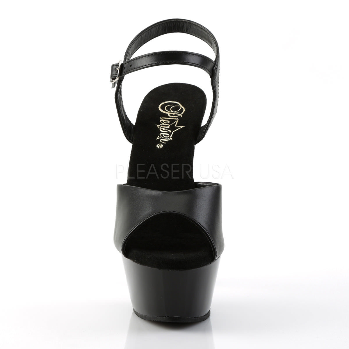 6 Inch Heel KISS-209 Black Leather