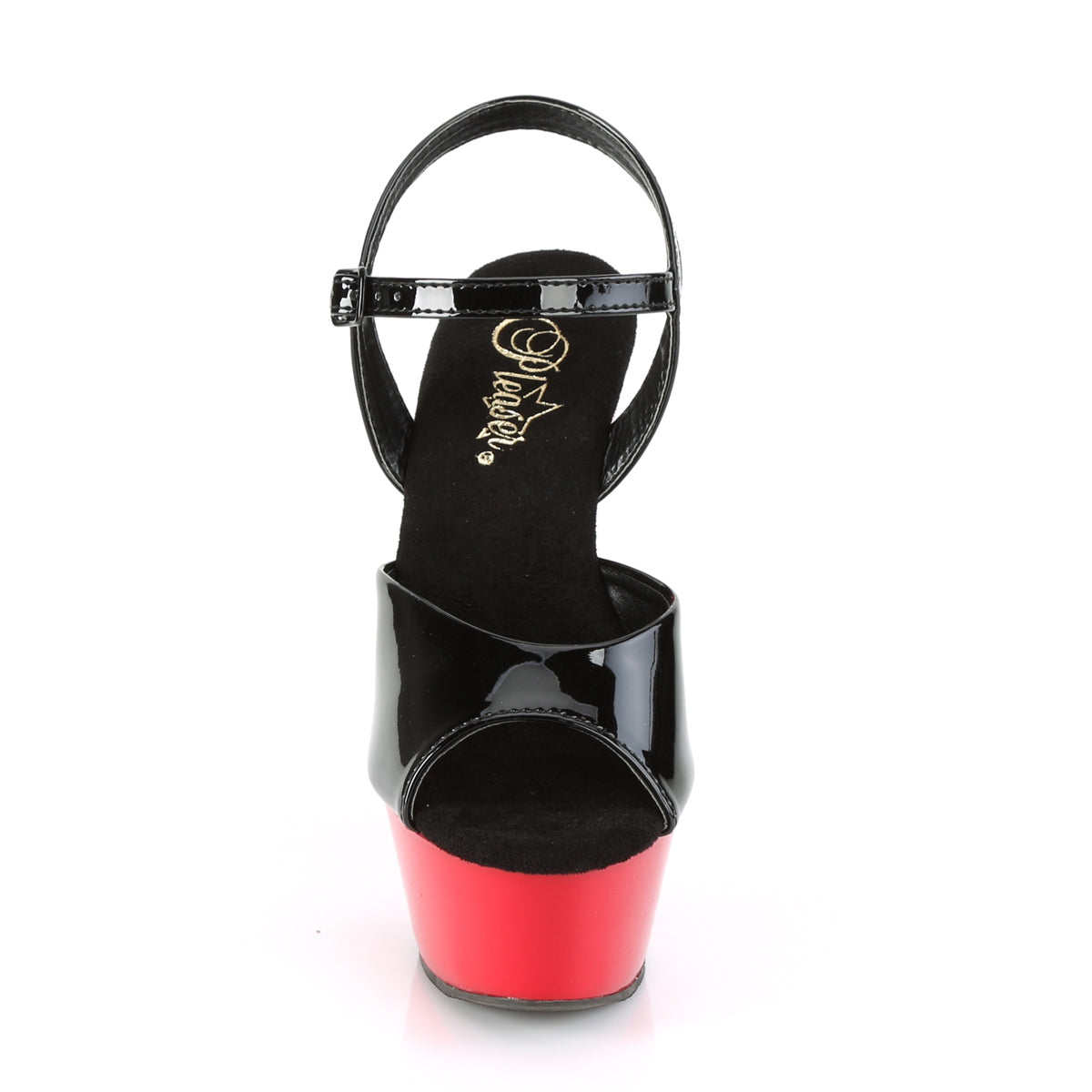 6 Inch Heel KISS-209 Black Pat Red