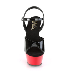 6 Inch Heel KISS-209 Black Pat Red
