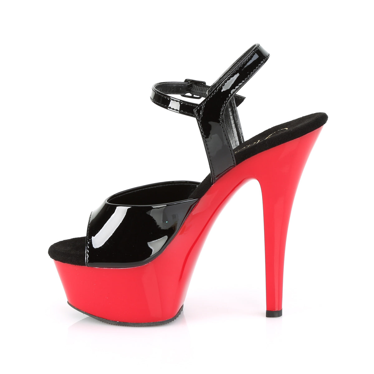 6 Inch Heel KISS-209 Black Pat Red