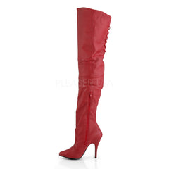 PLEASER LEGEND-8899 Red Leather (P) Thigh High Boots