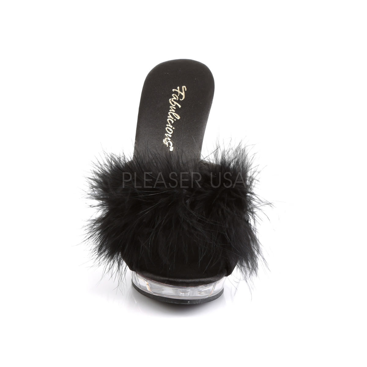 5 Inch Heel LIP-101-8 Black Fur