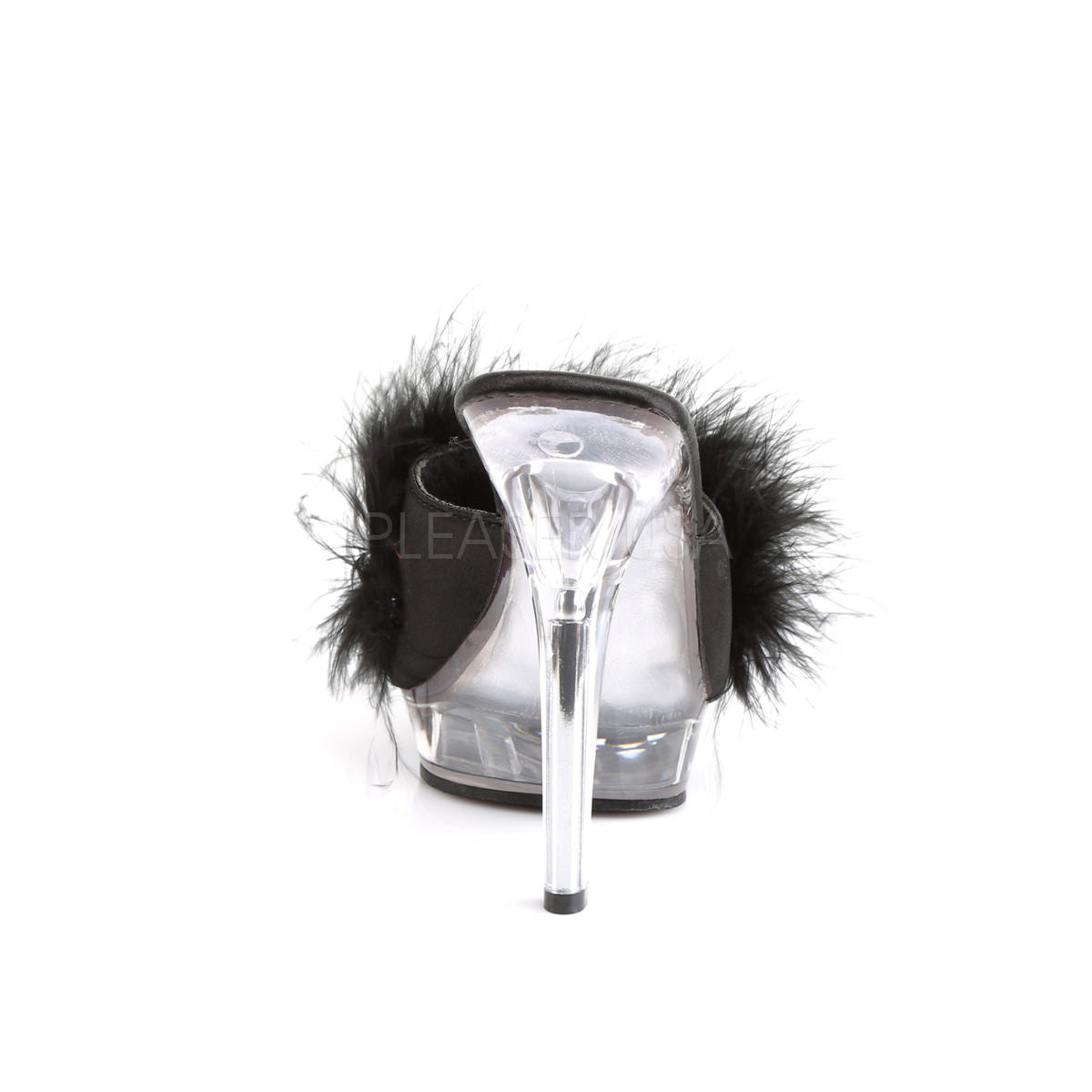 5 Inch Heel LIP-101-8 Black Fur
