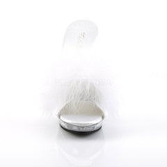 5 Inch Heel LIP-101-8 White Fur