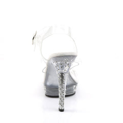 FABULICIOUS LIP-108SDT Clear-Clear Ankle Strap Sandals