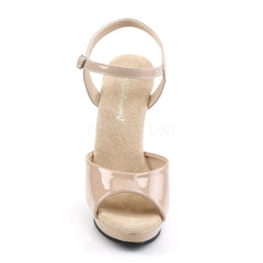 FABULICIOUS LIP-109 Nude-Nude Ankle Strap Sandals