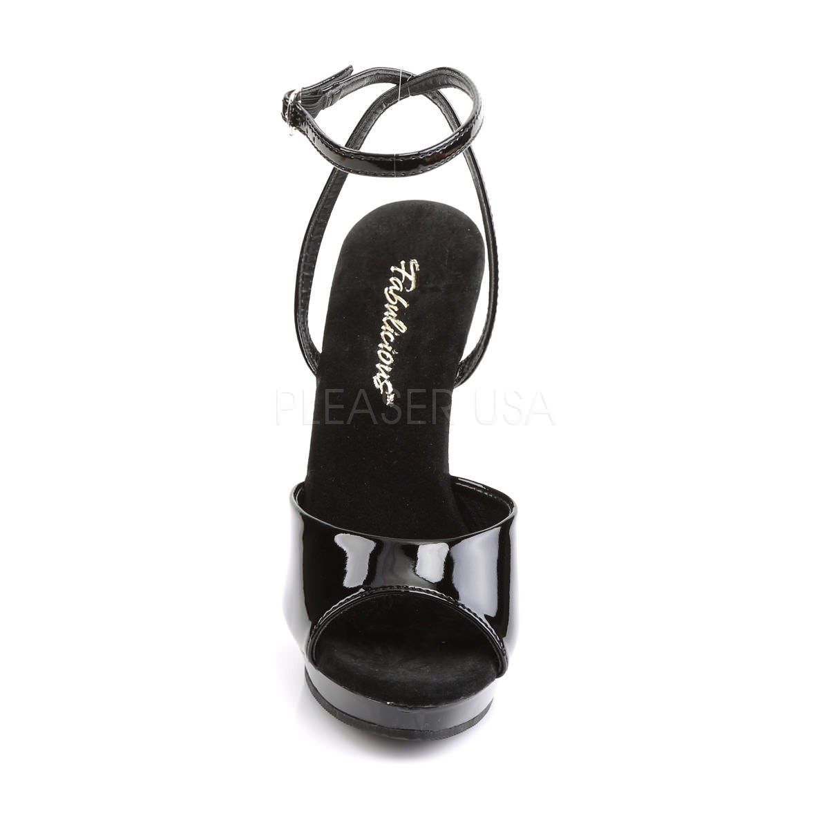 FABULICIOUS LIP-125 Black Pat-Black Sandals