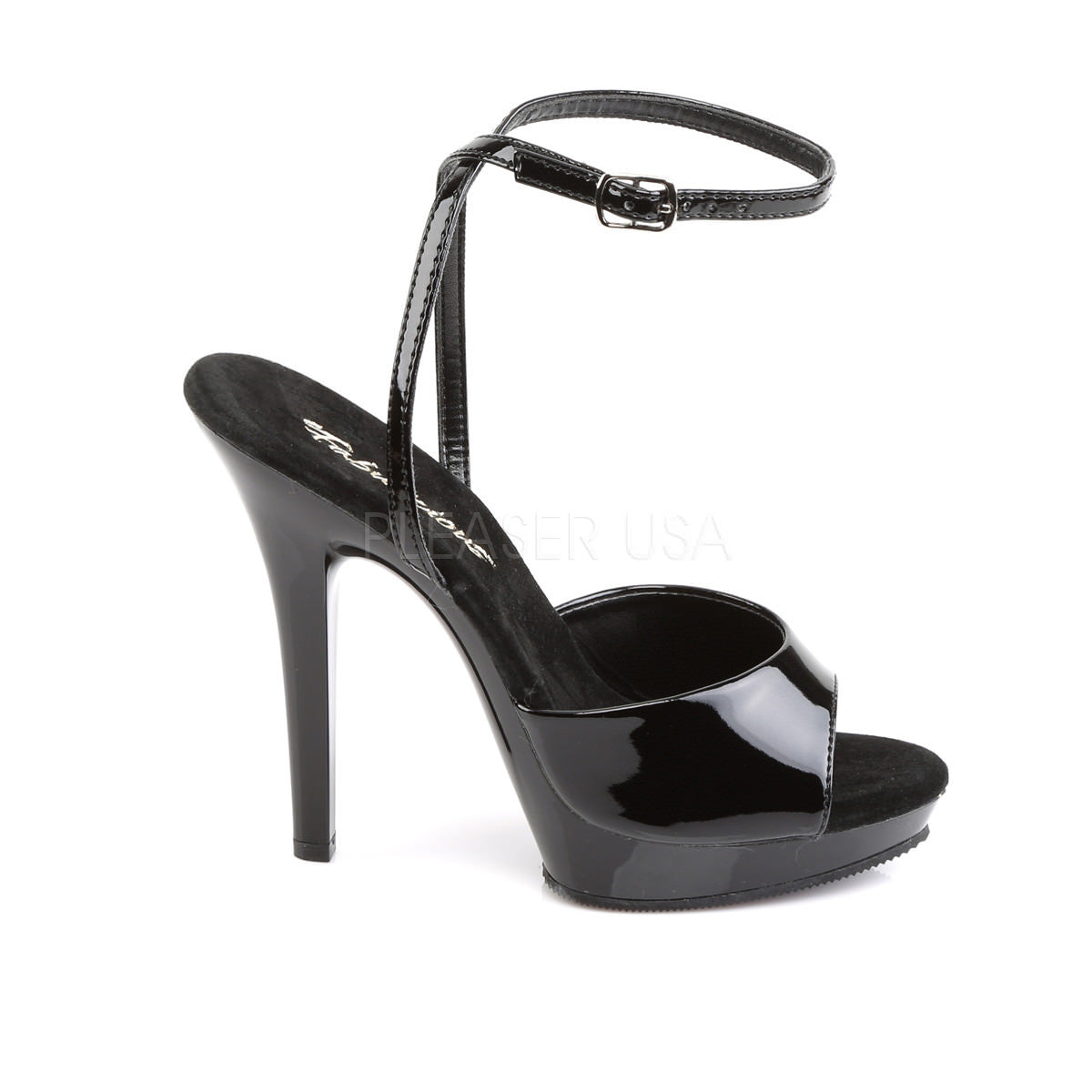 FABULICIOUS LIP-125 Black Pat-Black Sandals