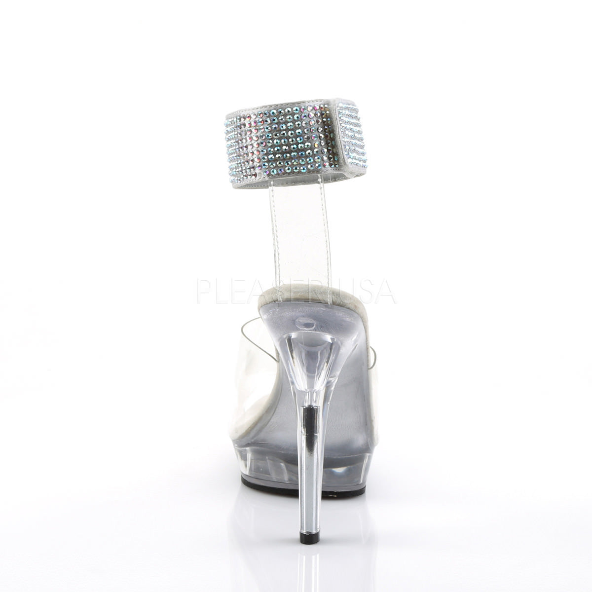 FABULICIOUS LIP-142 Clear-Clear Stiletto Sandals