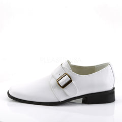 Men's White Pu Costume Loafer Gangster Shoes
