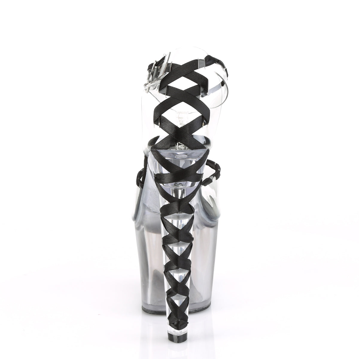 7 Inch Heel LOVESICK-712T Clear Black