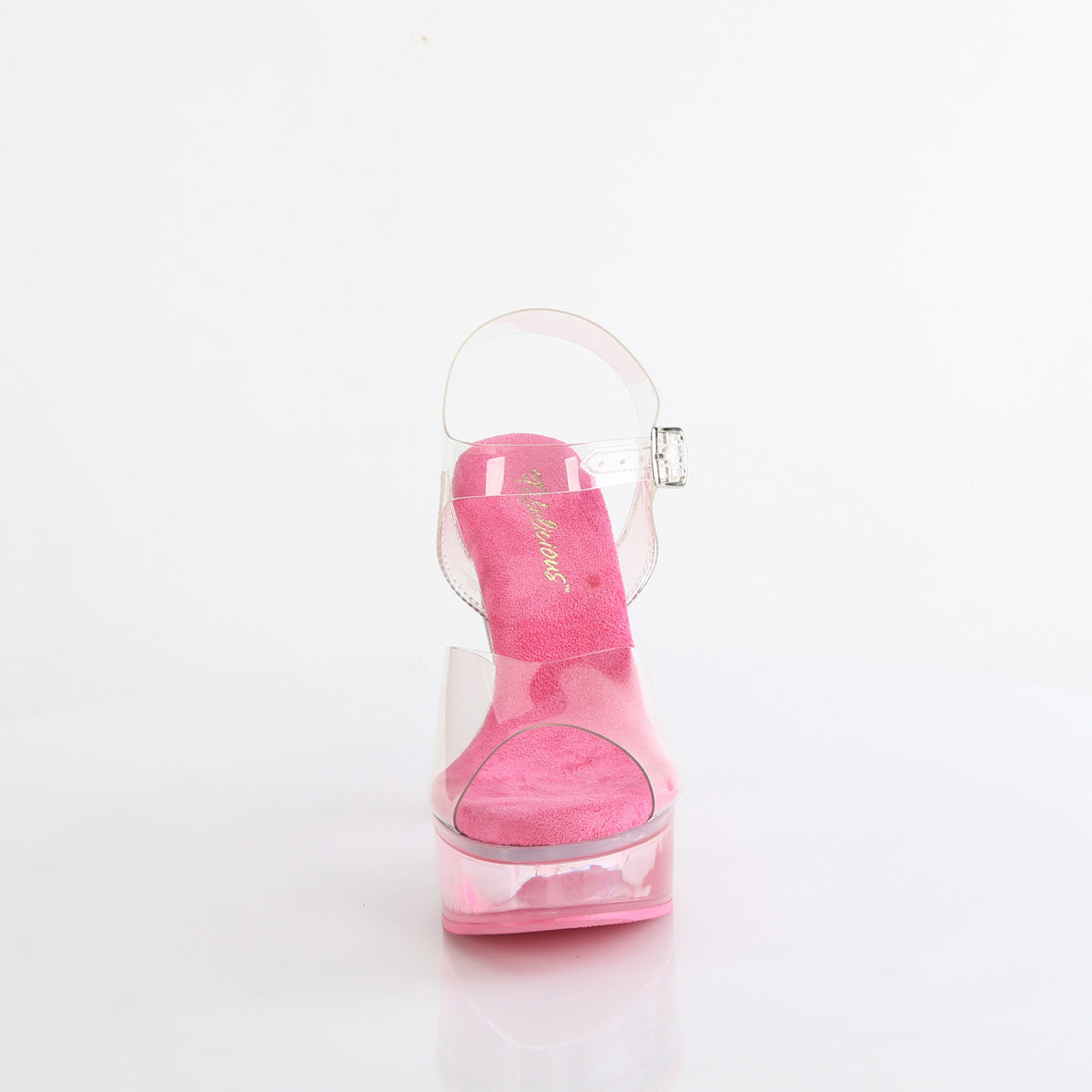 5 Inch Heel MARTINI-508 Clear Baby Pink