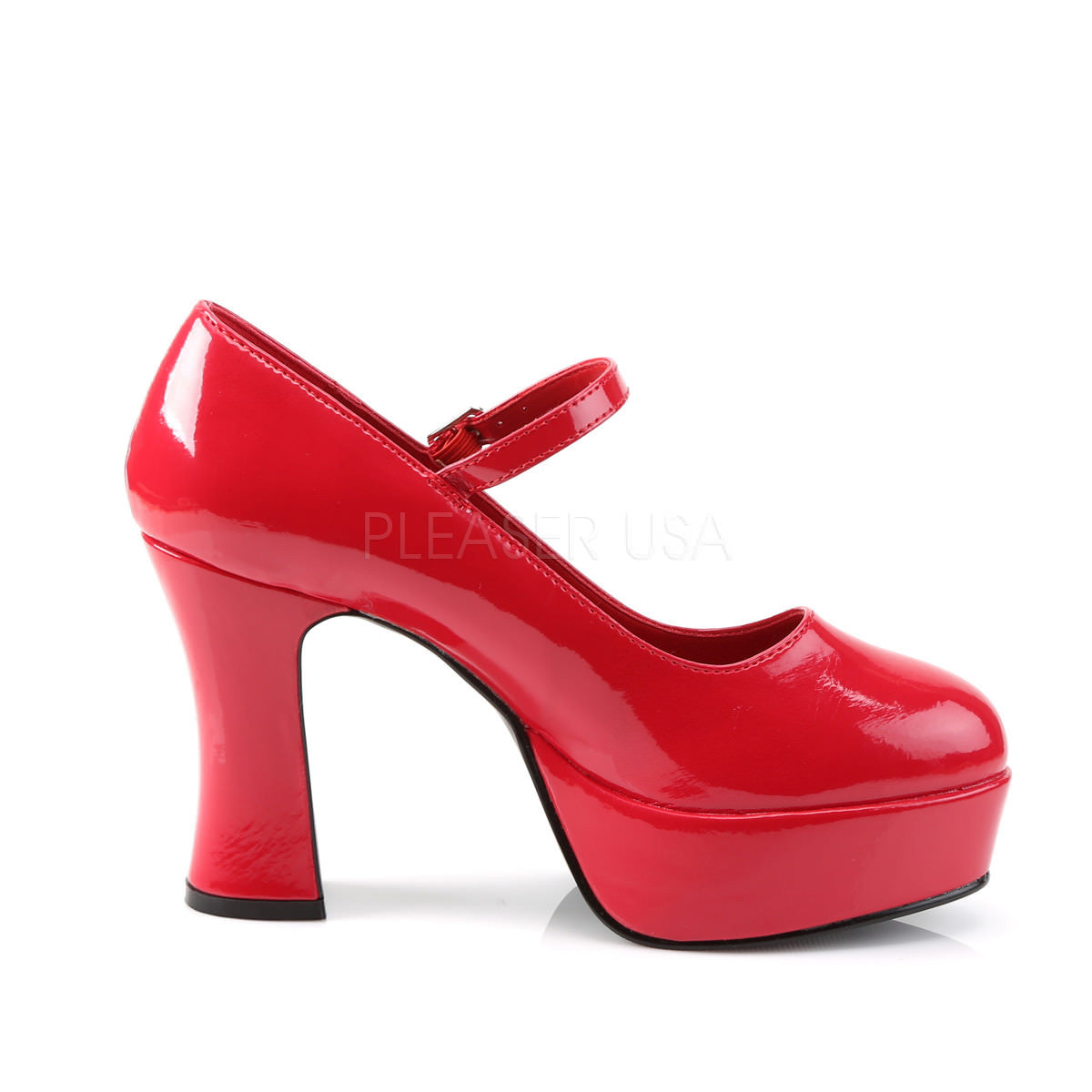 FUNTASMA MARYJANE-50 Red Pat MaryJane Pumps