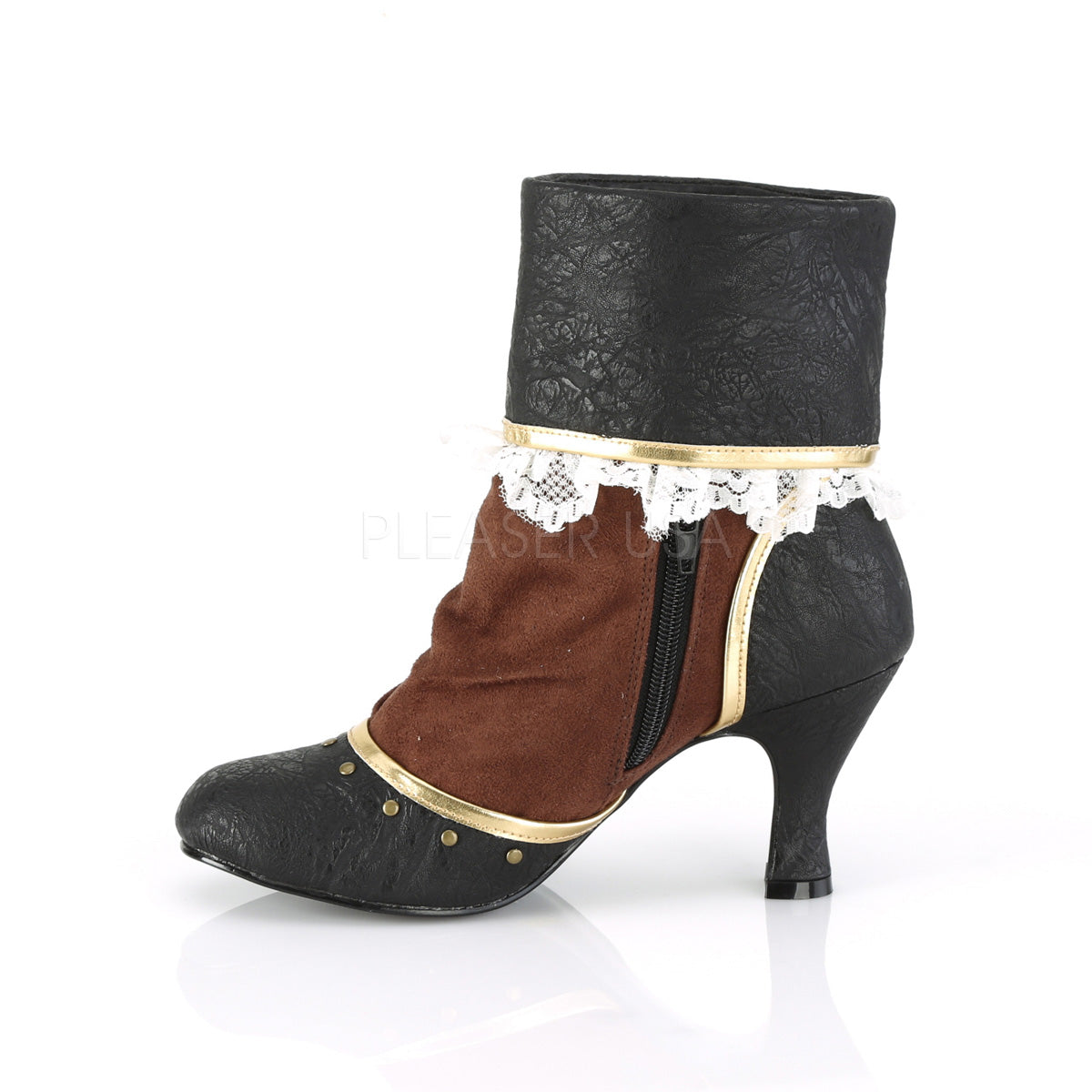 3 Inch Heel MATEY-115 Black Brown