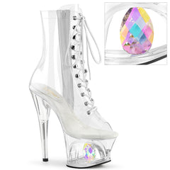 7 Inch Heel MOON-1021C-DIA Clear