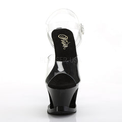 7 Inch Heel MOON-708HRS Clear Black Red