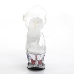 7 Inch Heel MOON-708HRS Clear Red