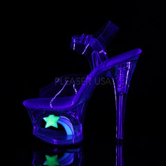 7 Inch Heel MOON-708RSS Clear