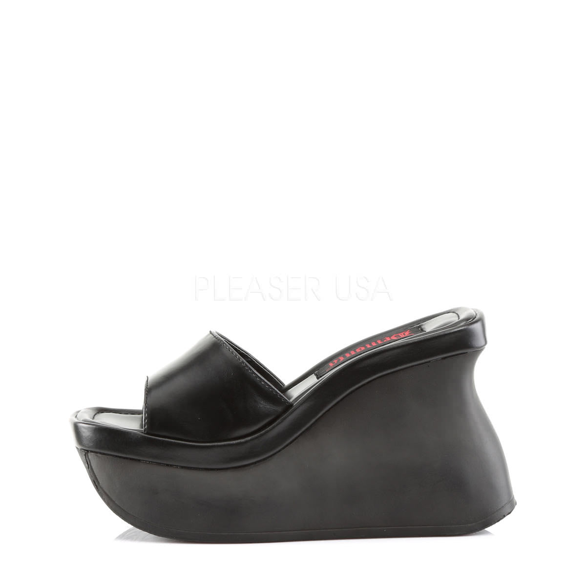 DEMONIA PACE-01 Black Pu Sandals - Shoecup.com - 2
