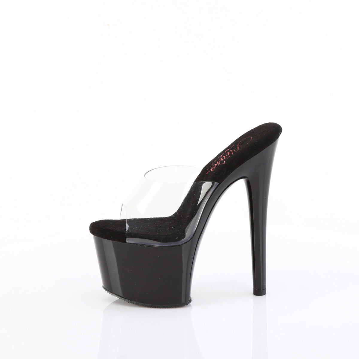 7 Inch Heel PASSION-701 Clear Black