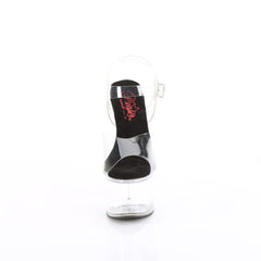 7 Inch Heel PASSION-708 Clear Black Clear