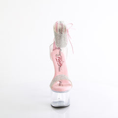 7 Inch Heel PASSION-727RS Clear Baby Pink Clear