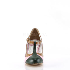 Pin Up Couture PEACH-03 Baby Pink Retro-Inspired Pumps - Shoecup.com - 2