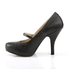 4 Inch Heel PINUP-01 Black Pu