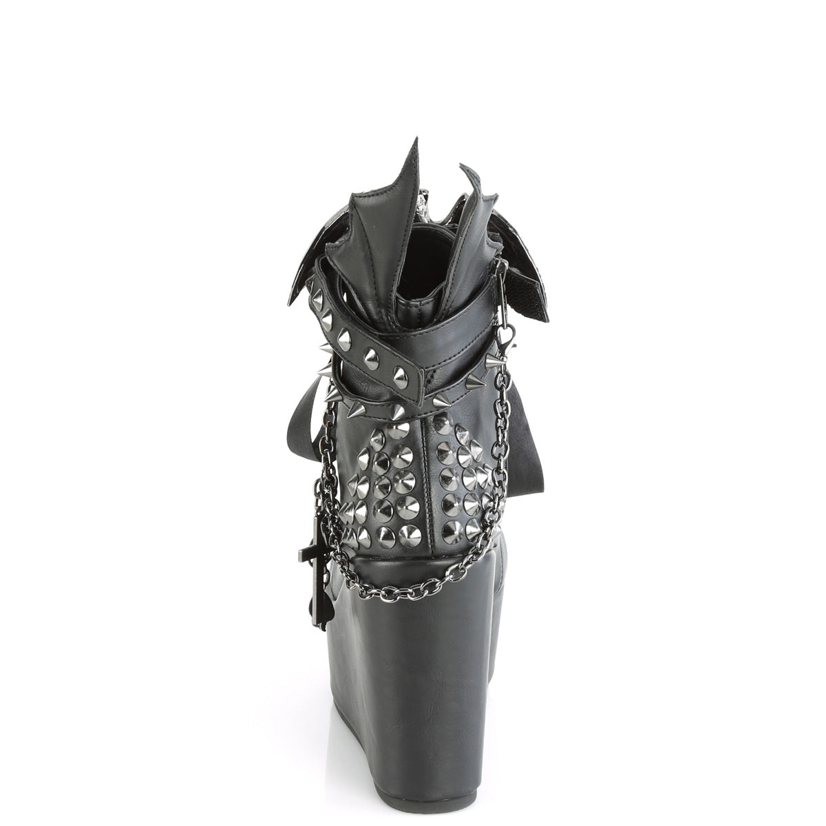 5 Inch Wedge Platform POISON-107 Black Pu