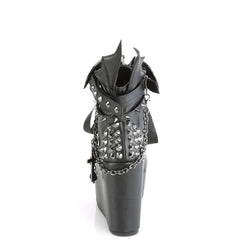 5 Inch Wedge Platform POISON-107 Black Pu