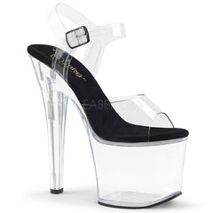 7" Heel RADIANT-708 Clear Black