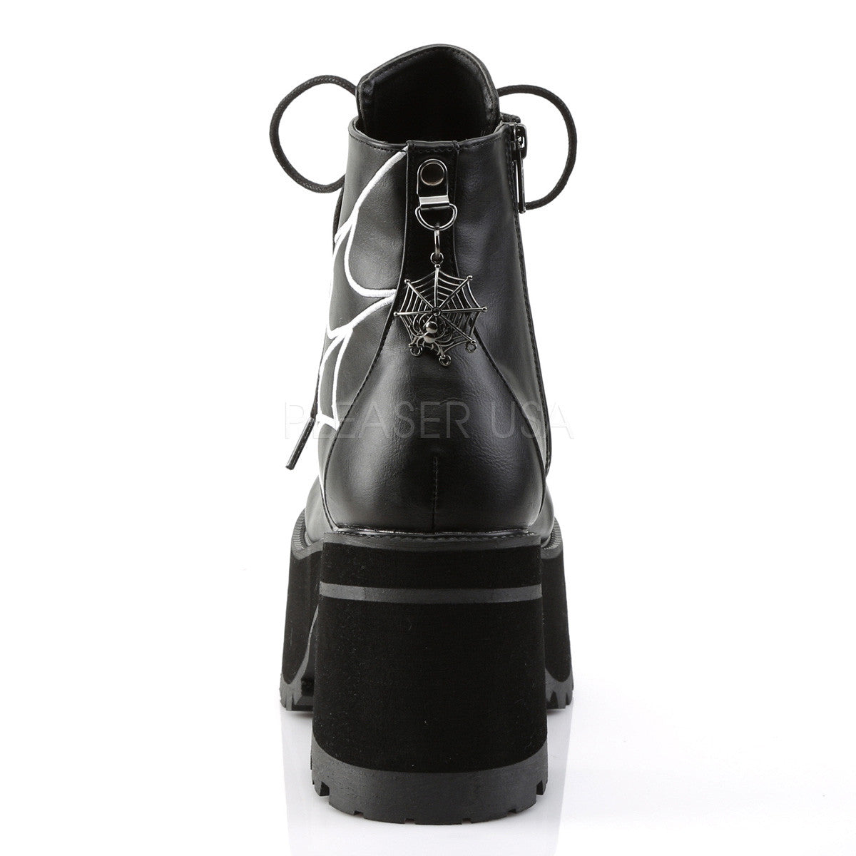 Demonia RANGER-105 Black Spider Web Platform Boots - Shoecup.com - 4