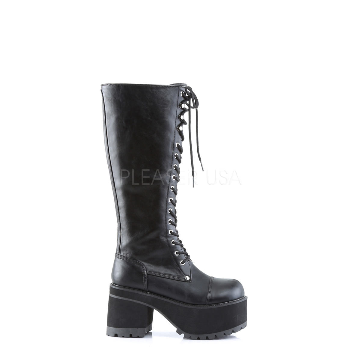 DEMONIA RANGER-302 Men's Black Pu Vegan Boots - Shoecup.com - 3