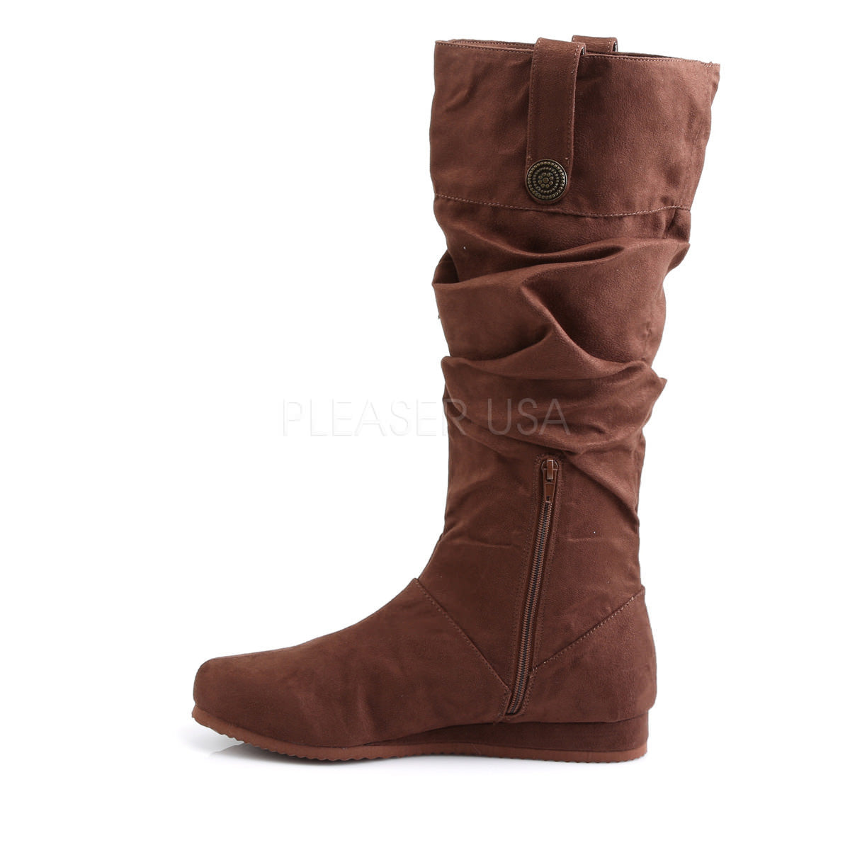 Men's Brown Microfiber Medieval Boots