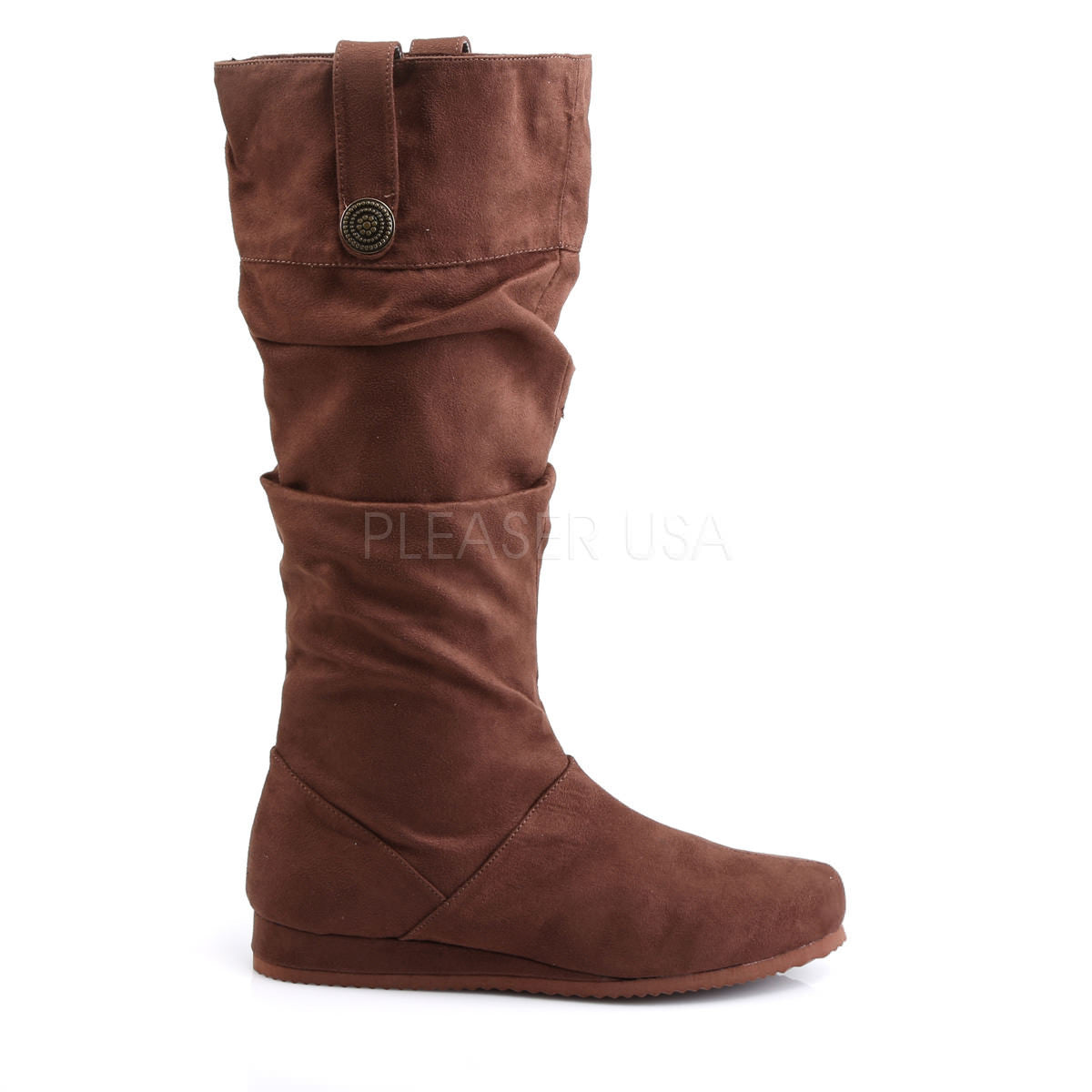 Men's Brown Microfiber Medieval Boots