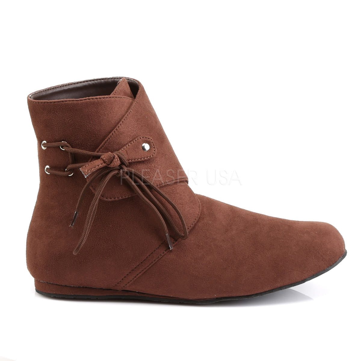 Men's Brown Microfiber Renaissance Ankle Boots