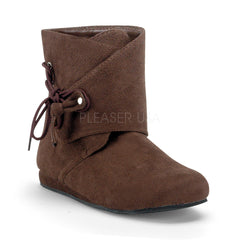 Men's Brown Microfiber Renaissance Medieval Pirate Boots - Shoecup.com