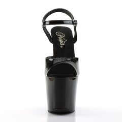 PLEASER REVOLVER-709 Black Ankle Strap Sandals