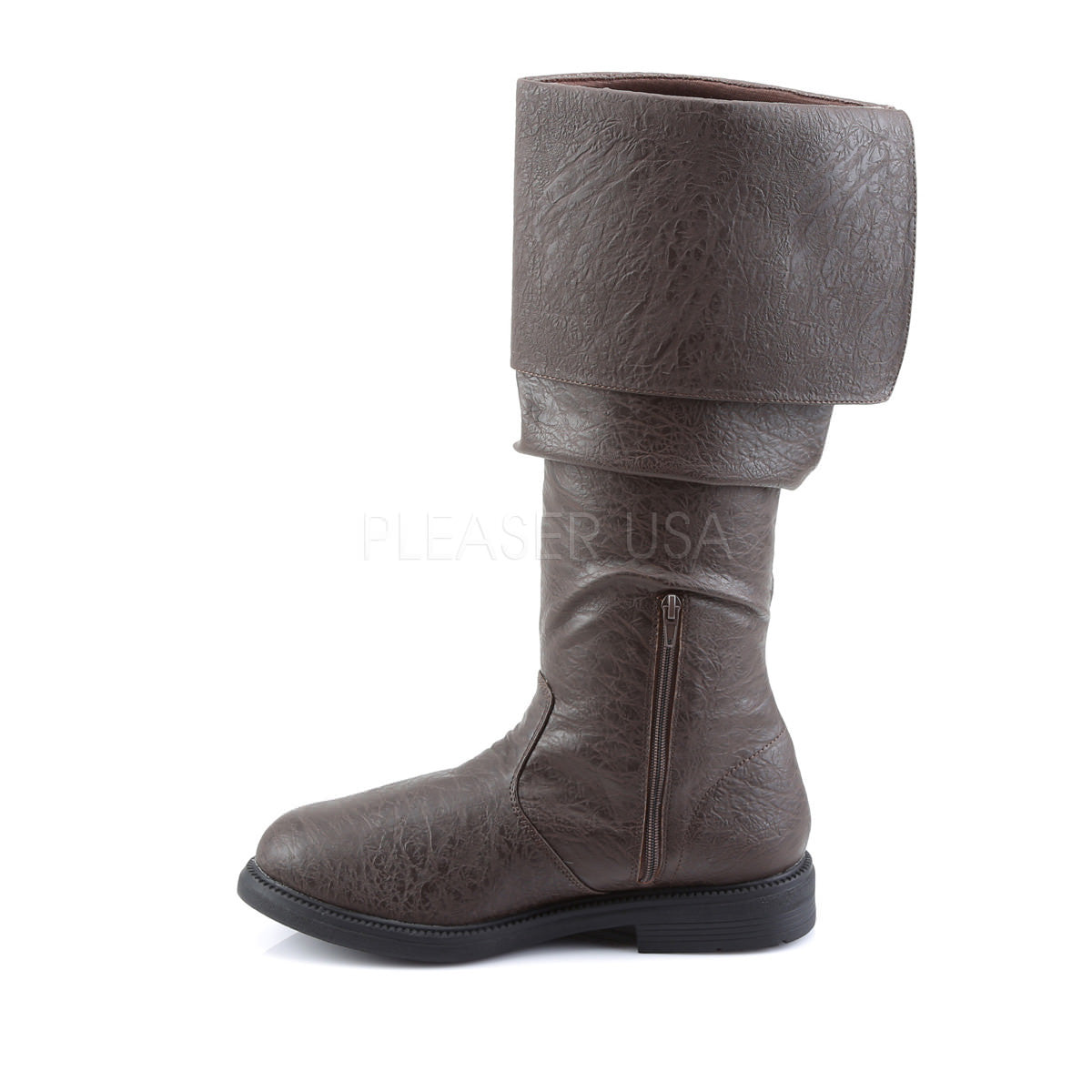 Men's Brown Renaissance Medieval Pirate Boots