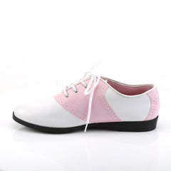 Funtasma SADDLE-50 Baby Pink-White Pu Saddle Shoes – Shoecup.com