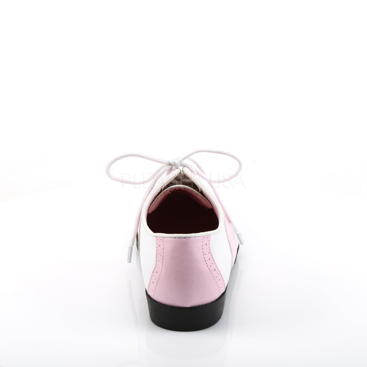 Funtasma SADDLE-50 Baby Pink-White Pu Saddle Shoes