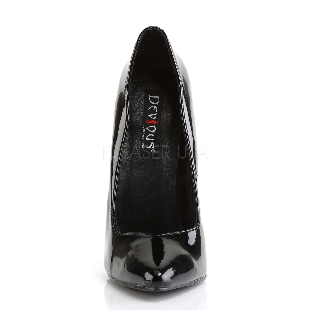 DEVIOUS SCREAM-01 Black Pat Pumps