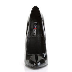 DEVIOUS SCREAM-01 Black Pat Pumps
