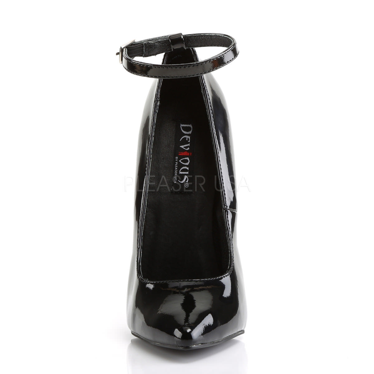 DEVIOUS SCREAM-12 Black Pat Pumps