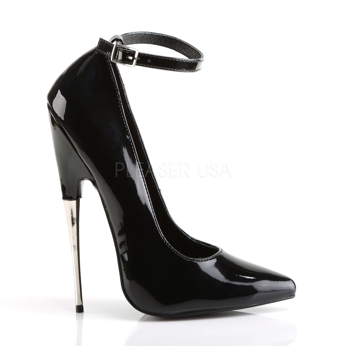 DEVIOUS SCREAM-12 Black Pat Pumps