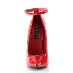 Devious SCREAM-12 Red Patent Pumps