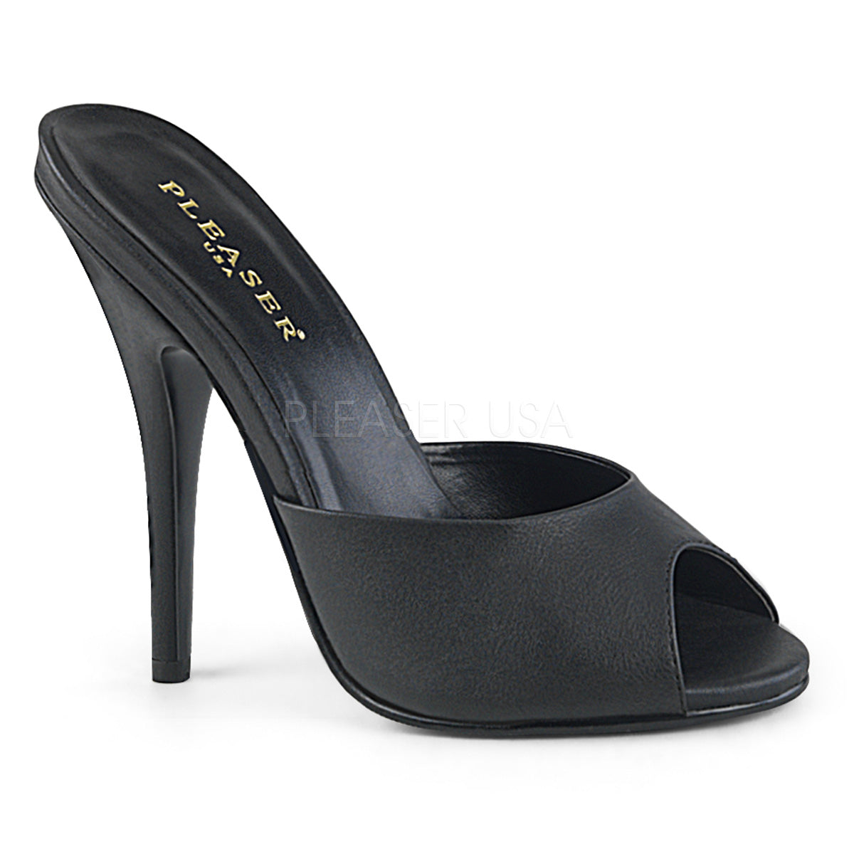 5" Heel SEDUCE-101 Black Faux Leather