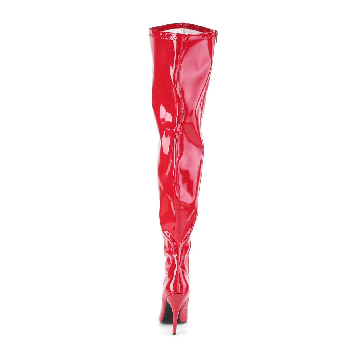 thigh high red boots wide calf